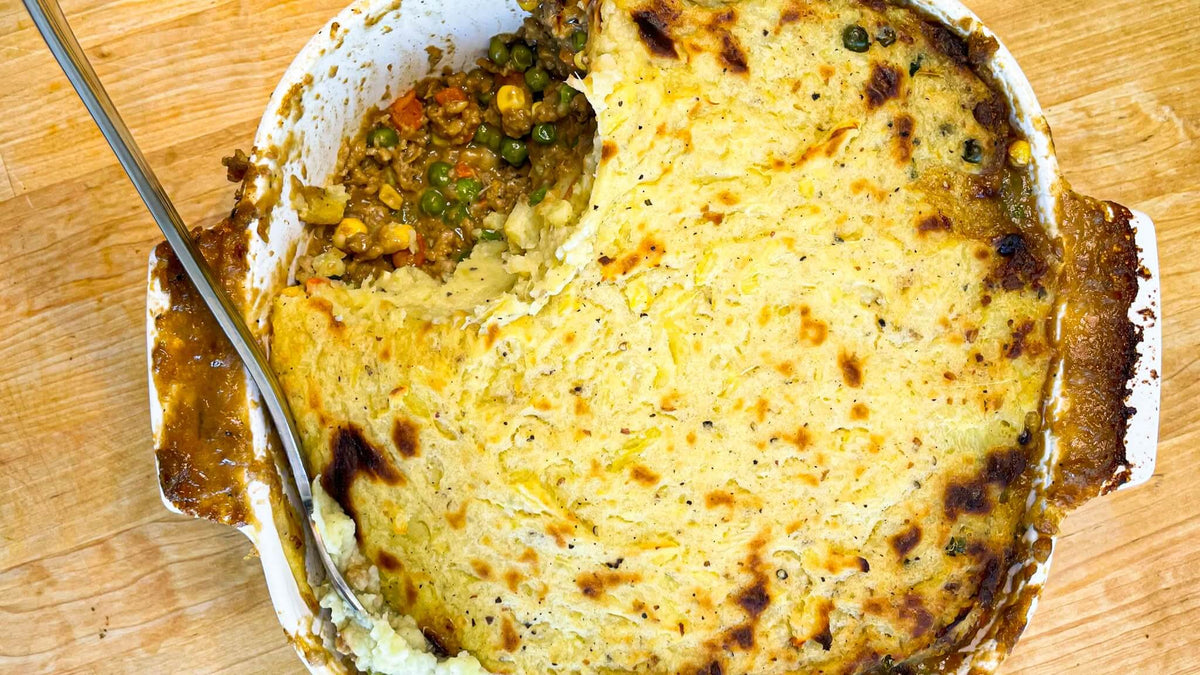 Bottom-Friendly Vegan Shepherd's Pie