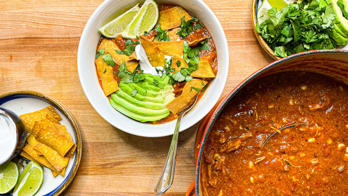 Bottom-Friendly Chicken Tortilla Soup